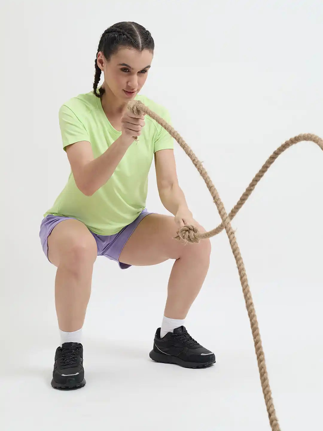 SG H2WT83112 Women Lime Green T-Shirt