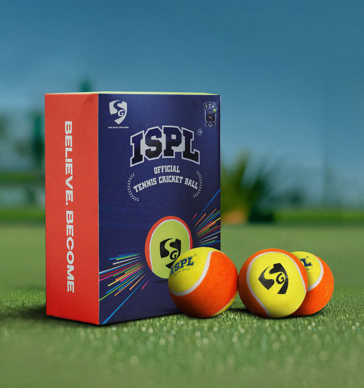 SG X ISPL Heavy Replica Tennis Ball (PACK OF 3)