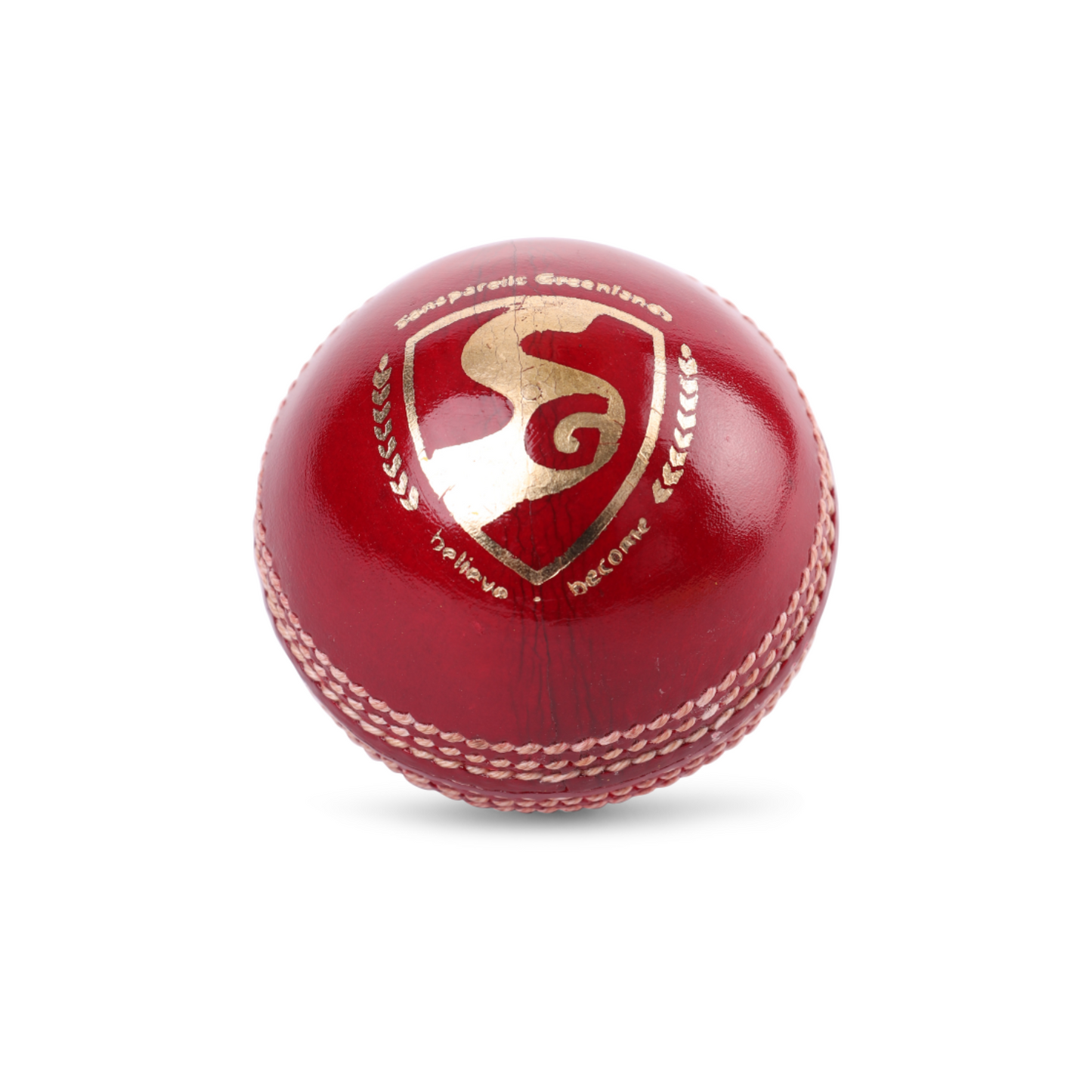 SG Shield 30 Red Youth Leather Ball