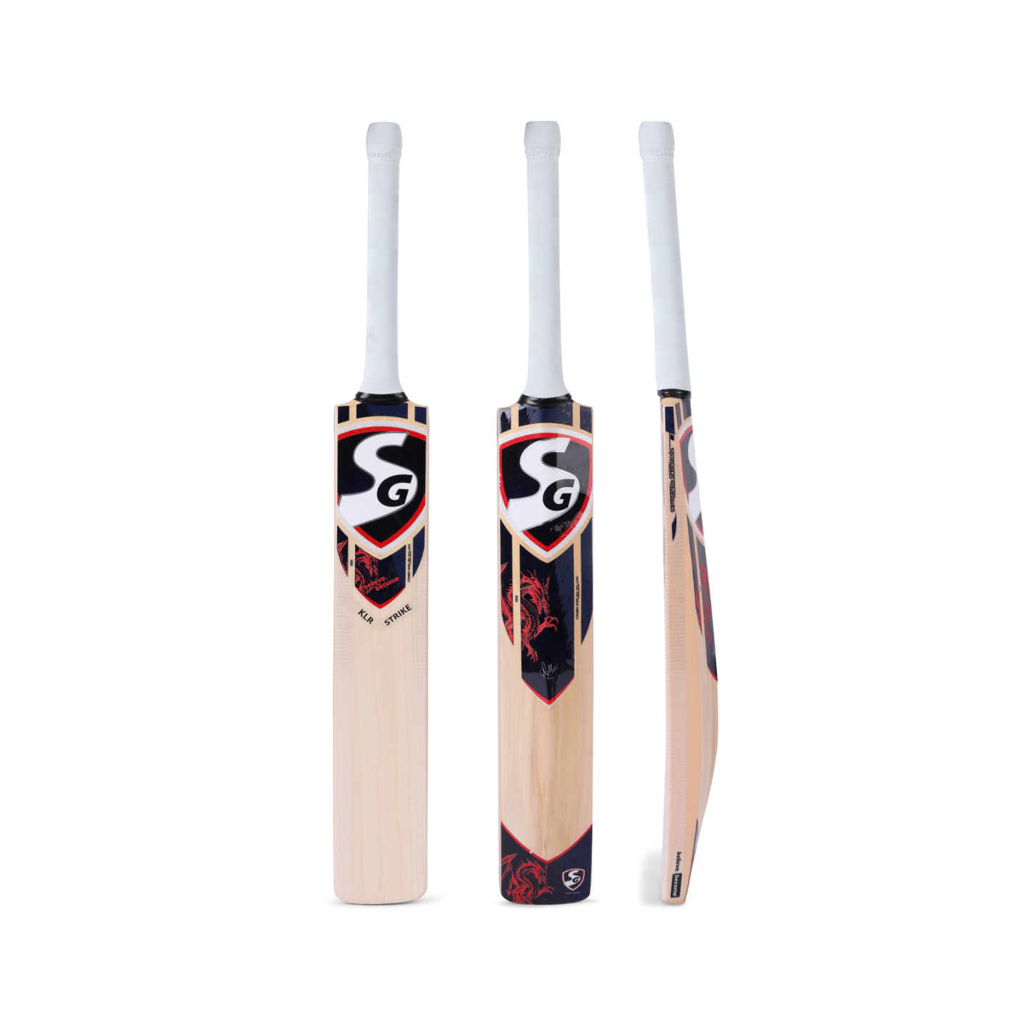 SG KLR Strike English and Kashmir Combo Cricket Bat