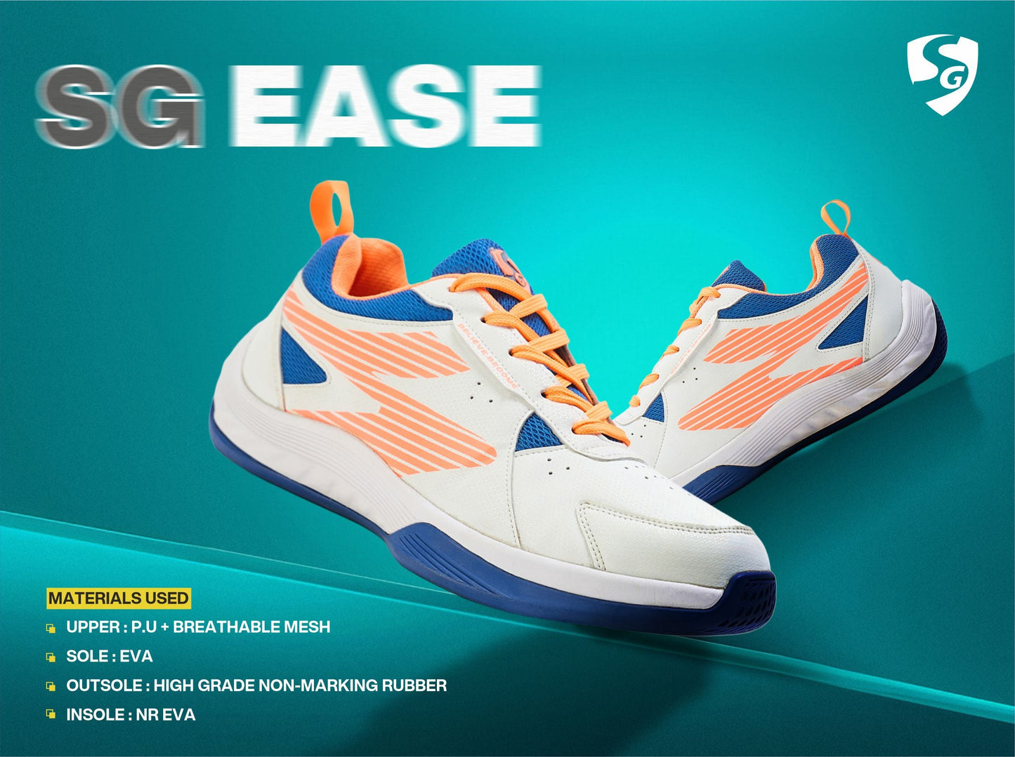 SG EASE Shoes White/Orange