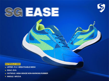 SG EASE Shoes Electric Blue/Lime Green