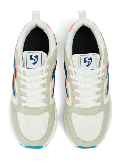 SG CREST Lifestyle Shoes - White/Green/Beige
