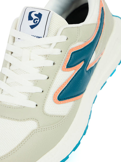 SG CREST Lifestyle Shoes - White/Green/Beige