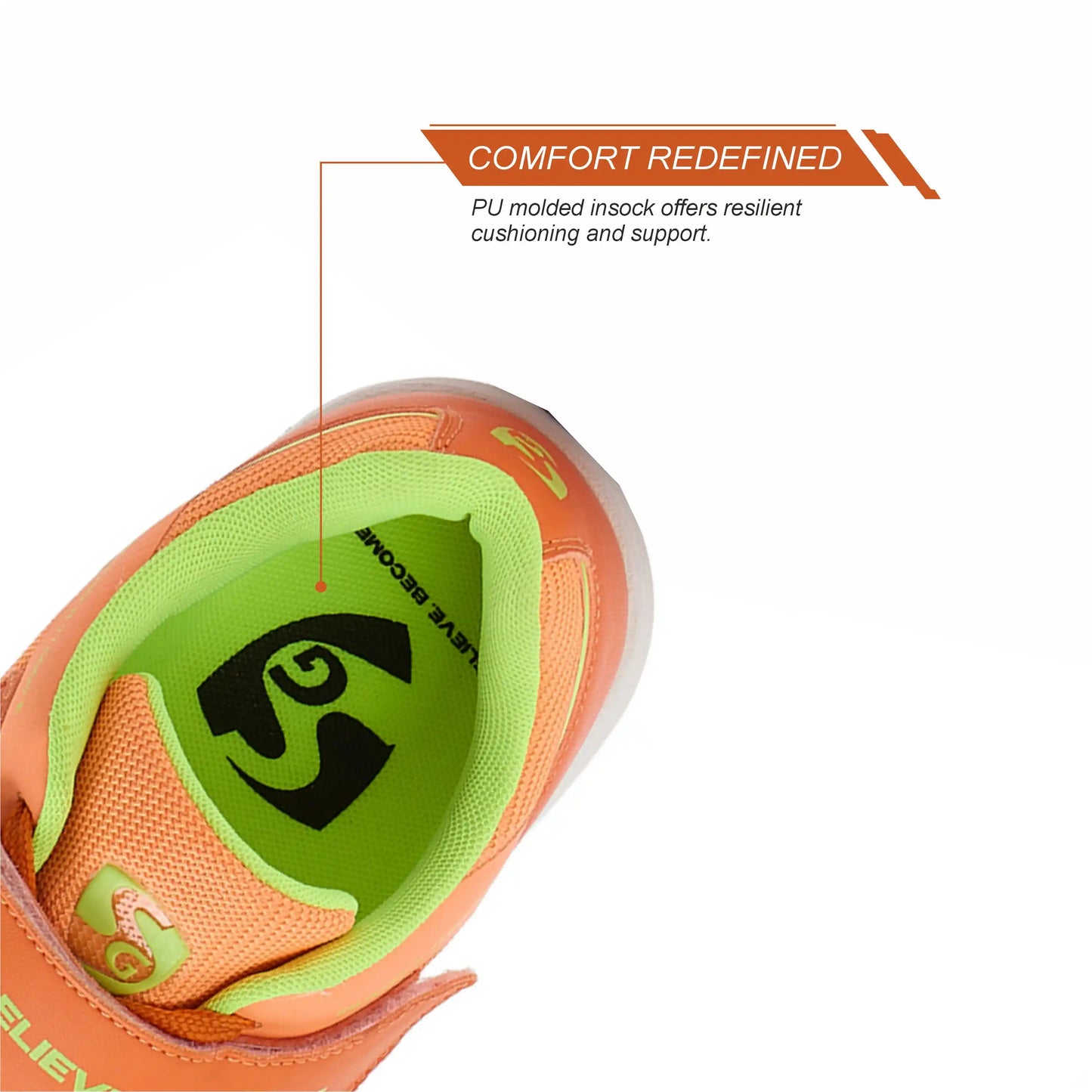 SG Vortex Spikes Shoes Bright Orange