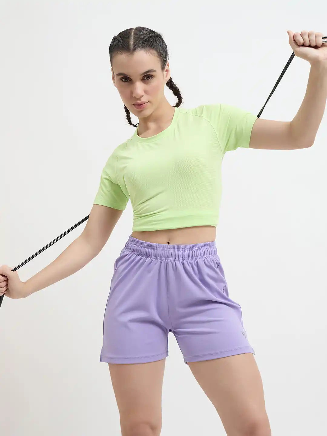 SG H2WT83112 Women Lime Green T-Shirt