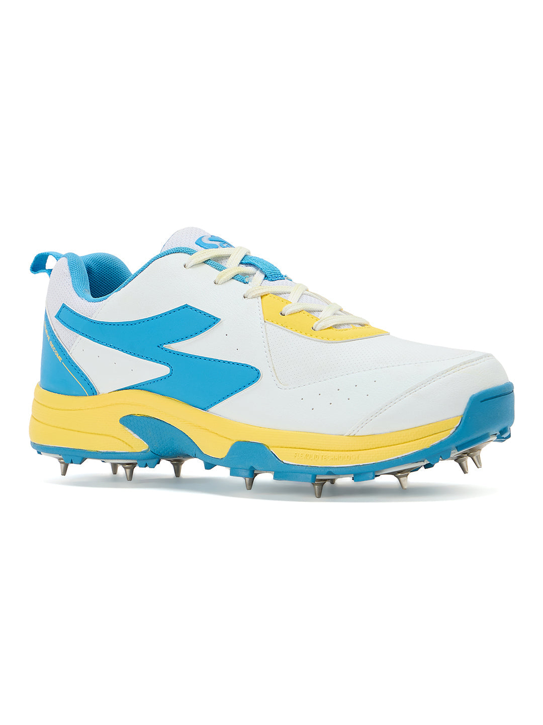 SG SAVAGE MAX SPIKES White/Yellow/Sky Blue