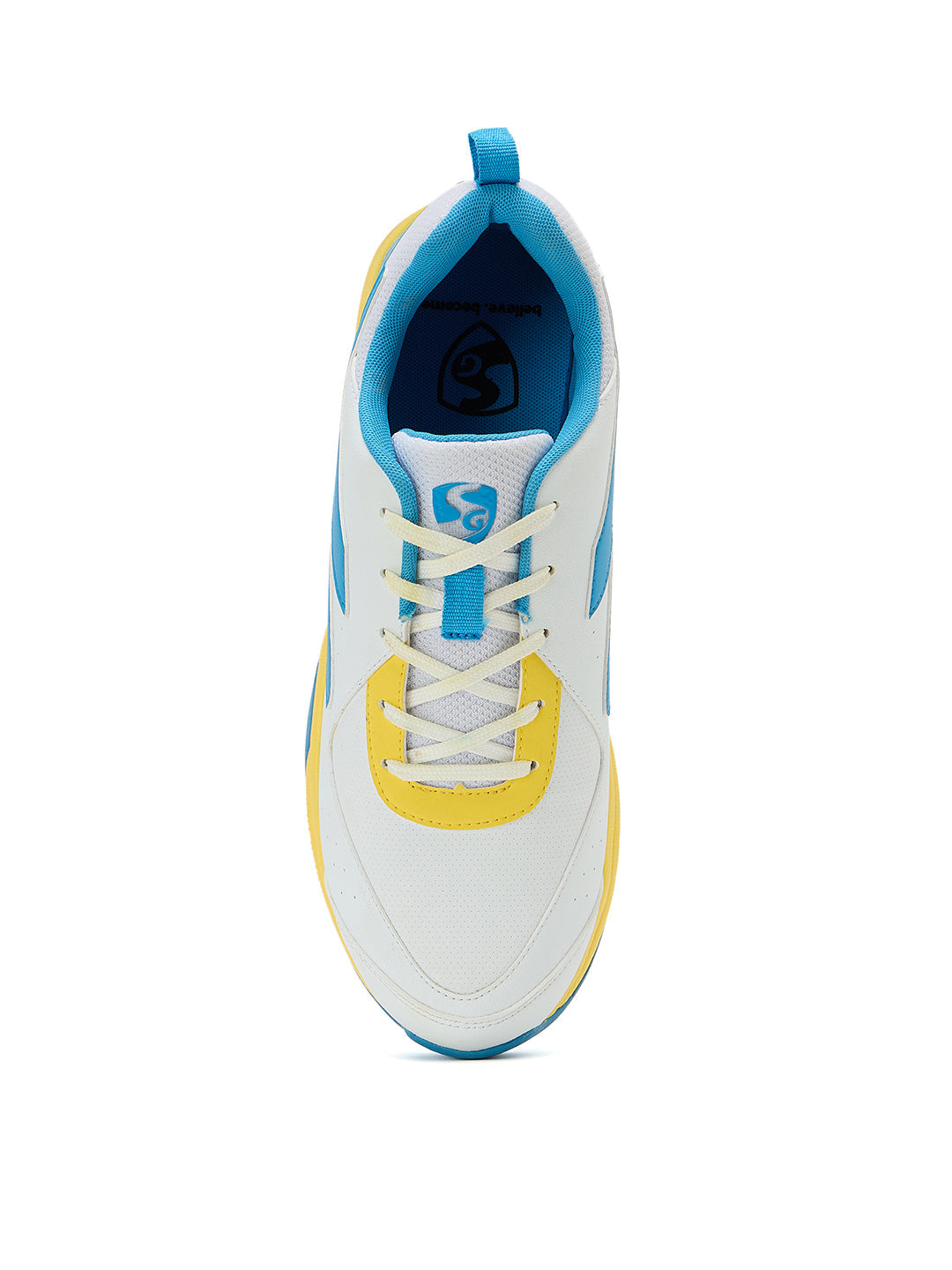 SG SAVAGE MAX SPIKES White/Yellow/Sky Blue