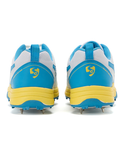 SG SAVAGE MAX SPIKES White/Yellow/Sky Blue