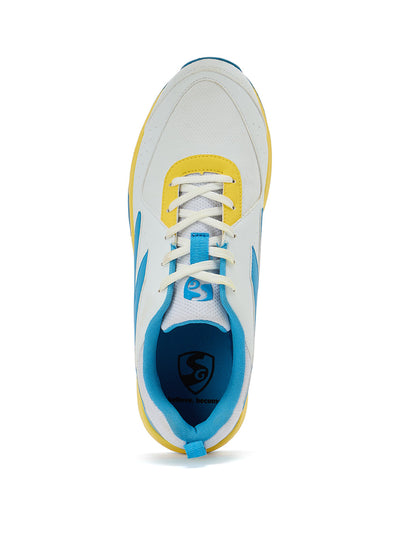 SG SAVAGE MAX SPIKES White/Yellow/Sky Blue