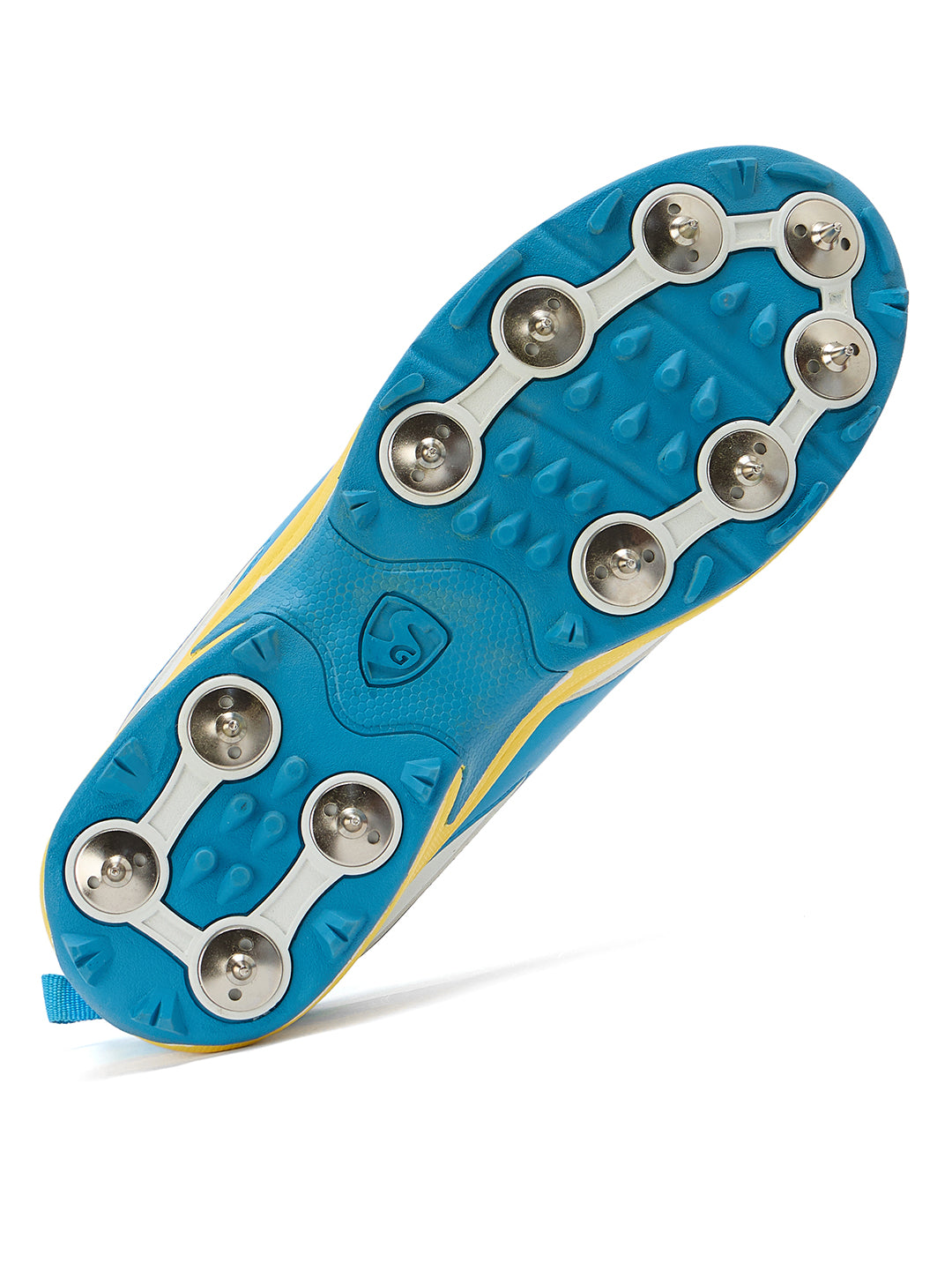 SG SAVAGE MAX SPIKES White/Yellow/Sky Blue