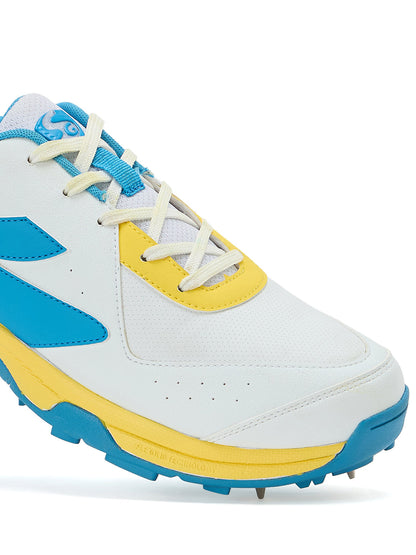 SG SAVAGE MAX SPIKES White/Yellow/Sky Blue