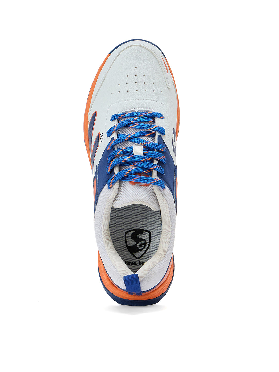 SG Impact Shoes White/Orange