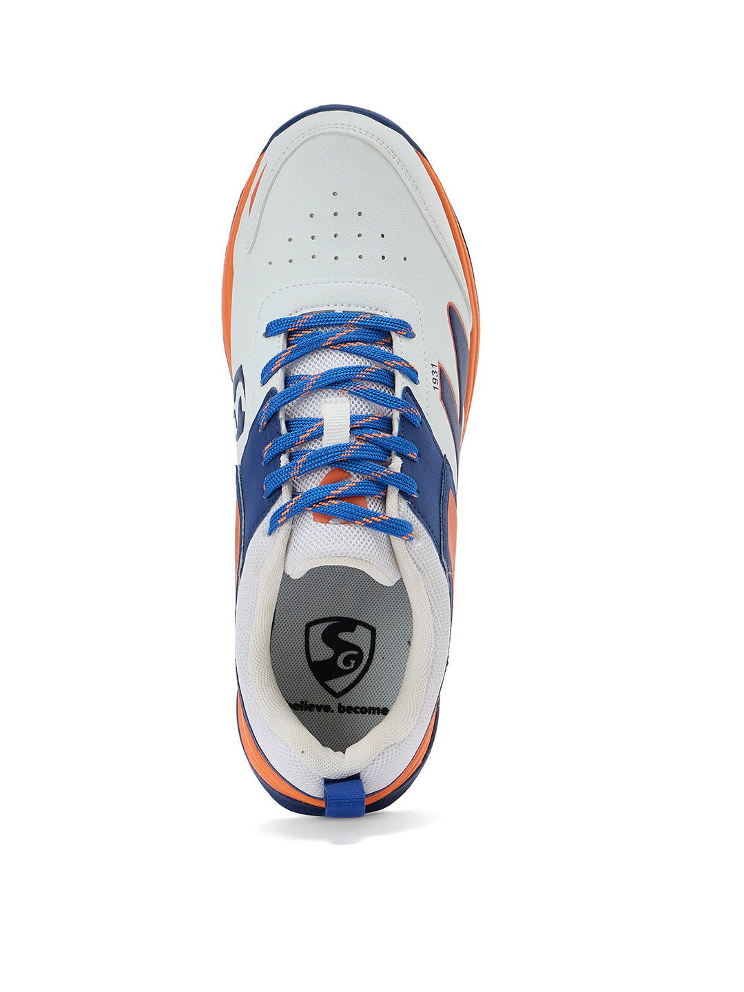 SG Impact Shoes White/Orange