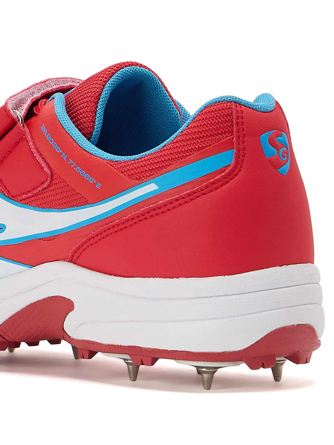 SG Vortex Spikes Shoes Neon Red