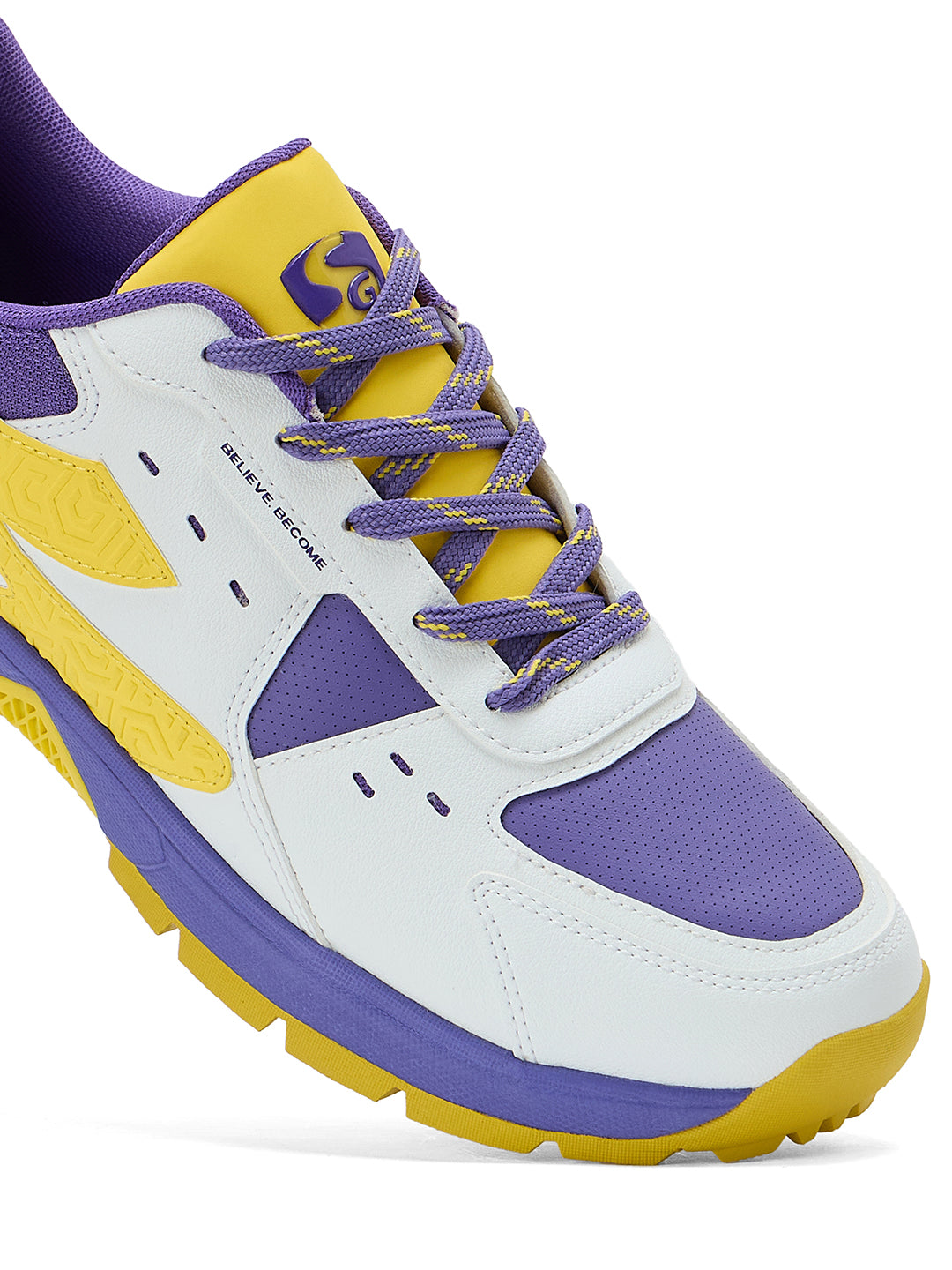 SG CLUB EVO Shoes White/Purple/Yellow