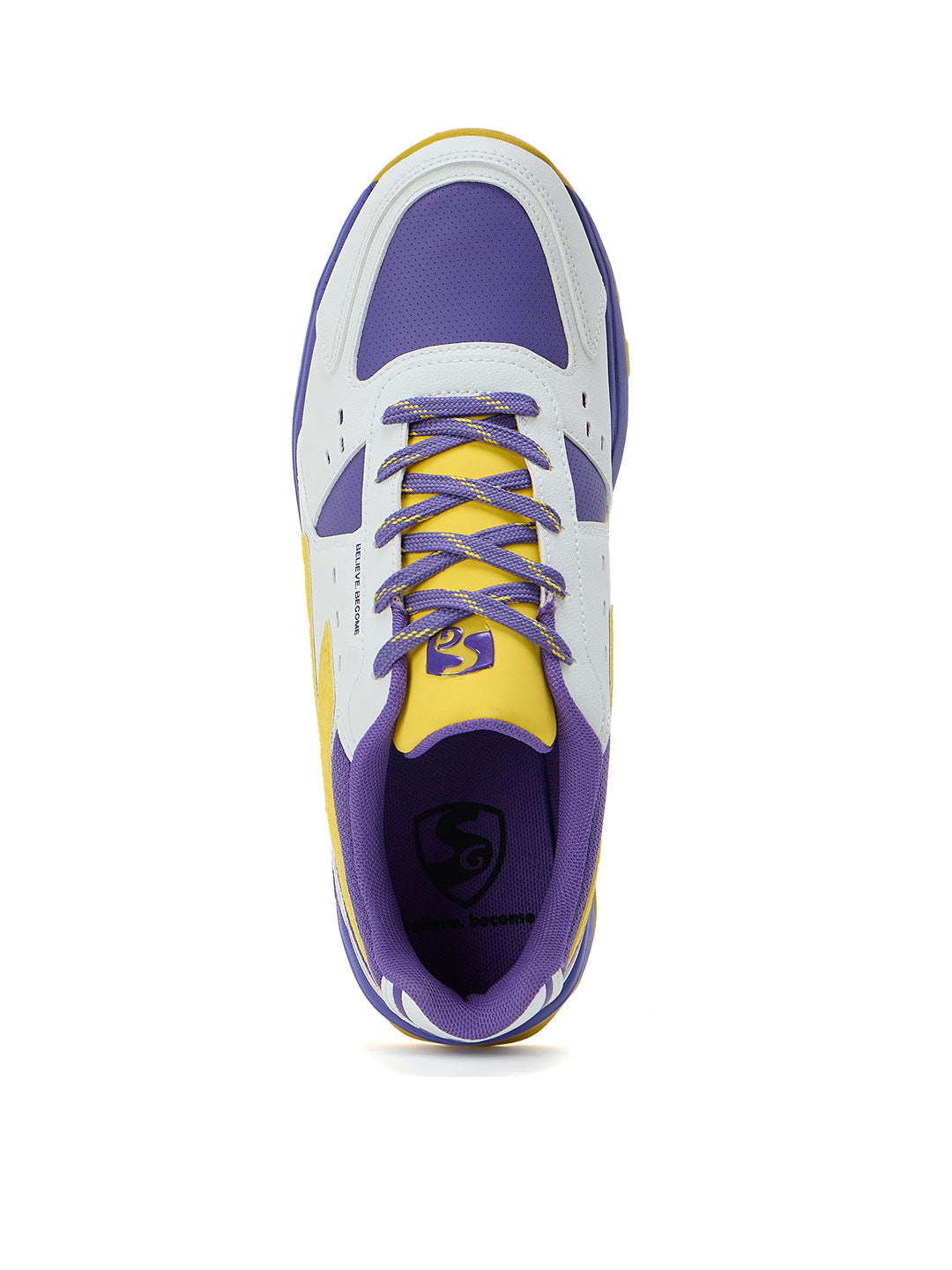 SG CLUB EVO Shoes White/Purple/Yellow