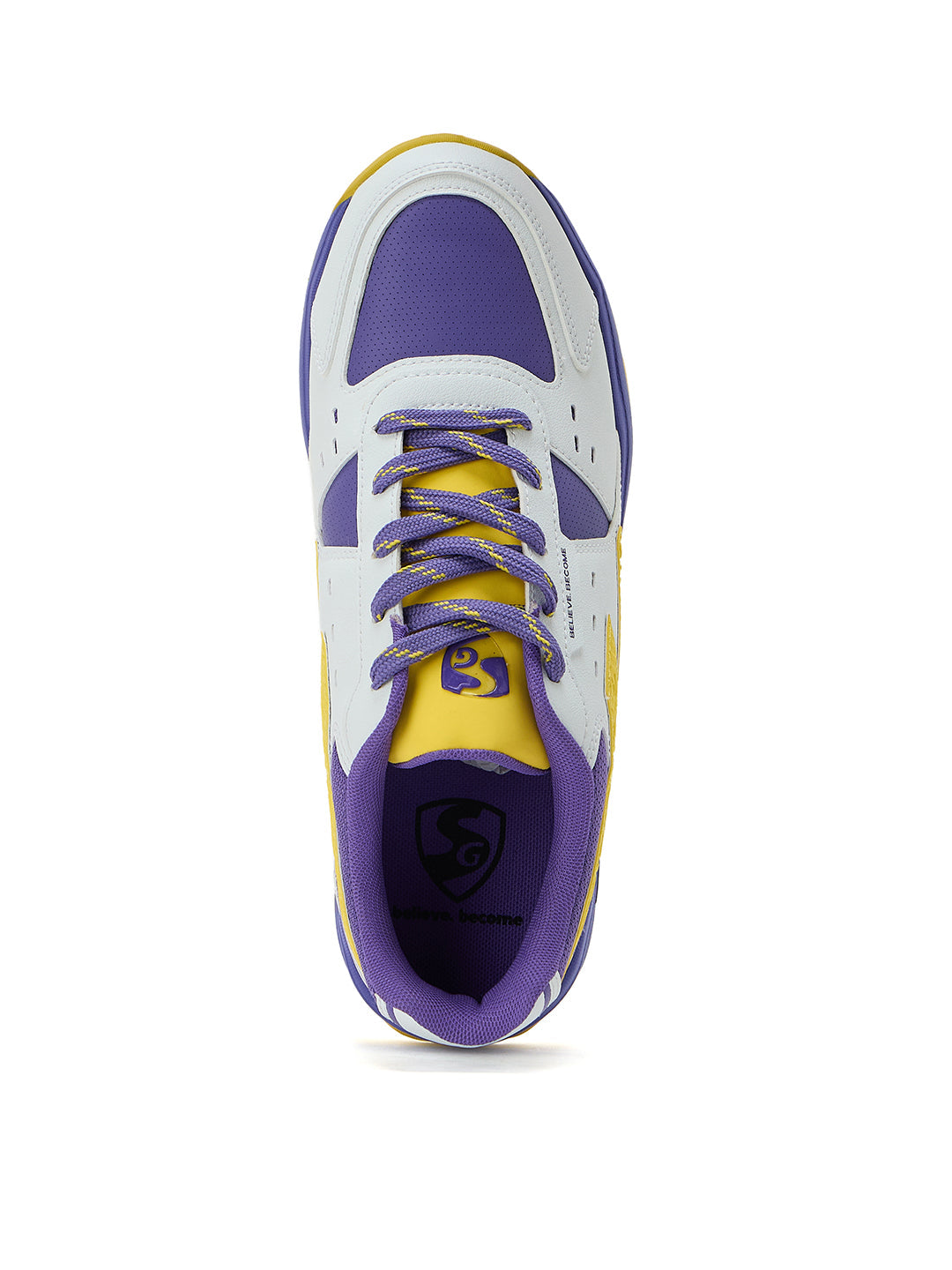 SG CLUB EVO Shoes White/Purple/Yellow