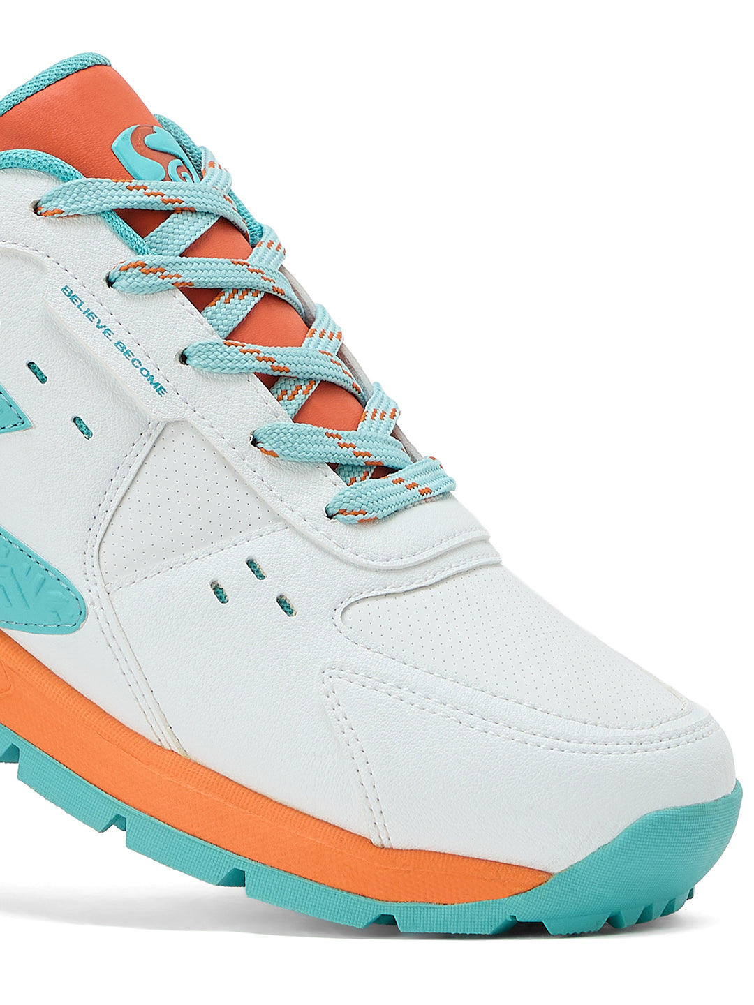 SG CLUB EVO Shoes White/Orange/Aqua