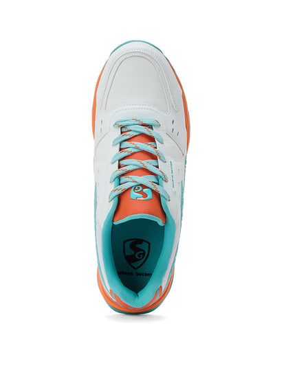 SG CLUB EVO Shoes White/Orange/Aqua