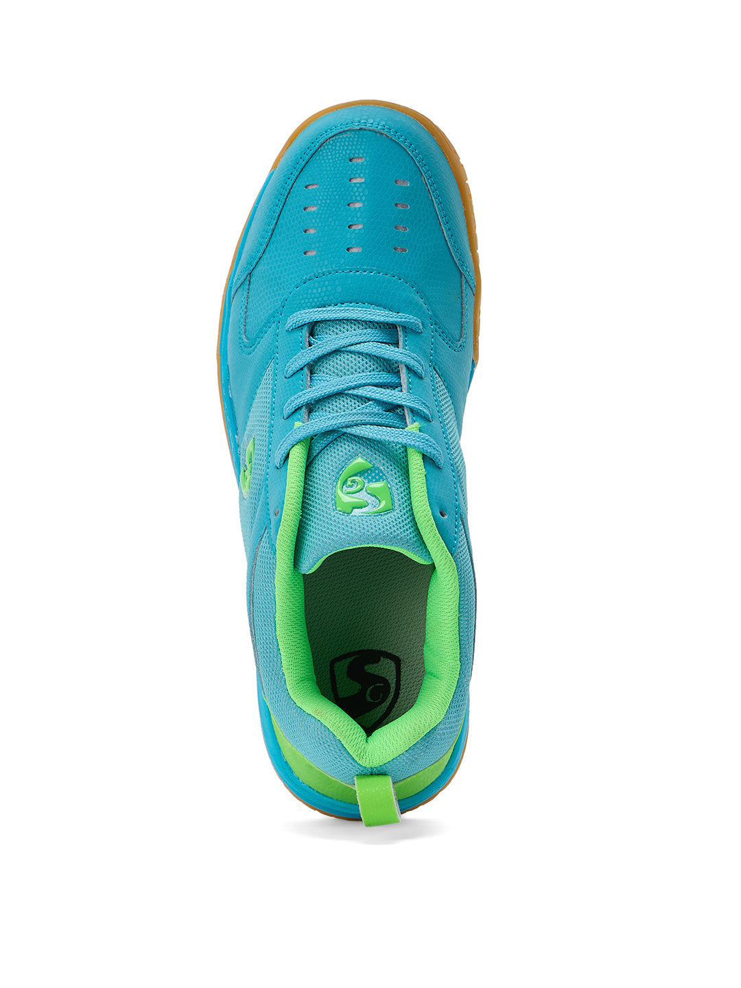 SG COURT PRO Shoes Aqua/Lime Green