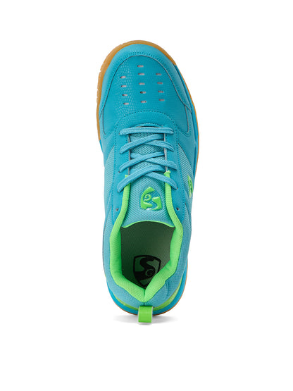SG COURT PRO Shoes Aqua/Lime Green