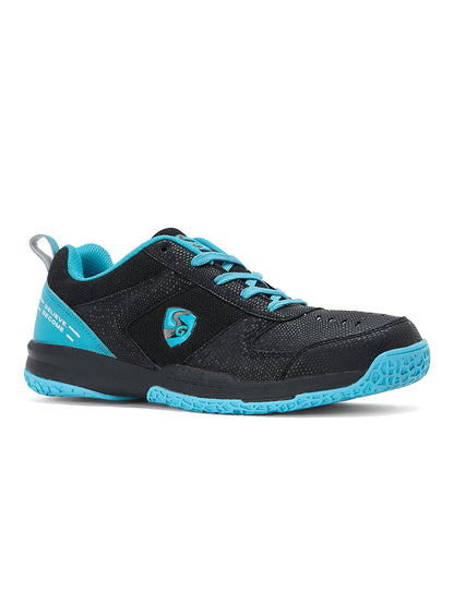 SG COURT PRO Shoes Black/Cyan