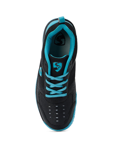 SG COURT PRO Shoes Black/Cyan