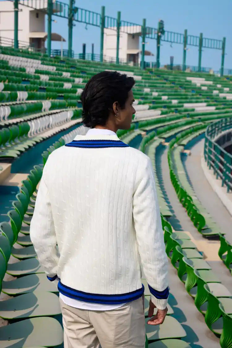 The Pavilion Cricket Pullover (Navy)