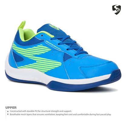 SG EASE Shoes Electric Blue/Lime Green