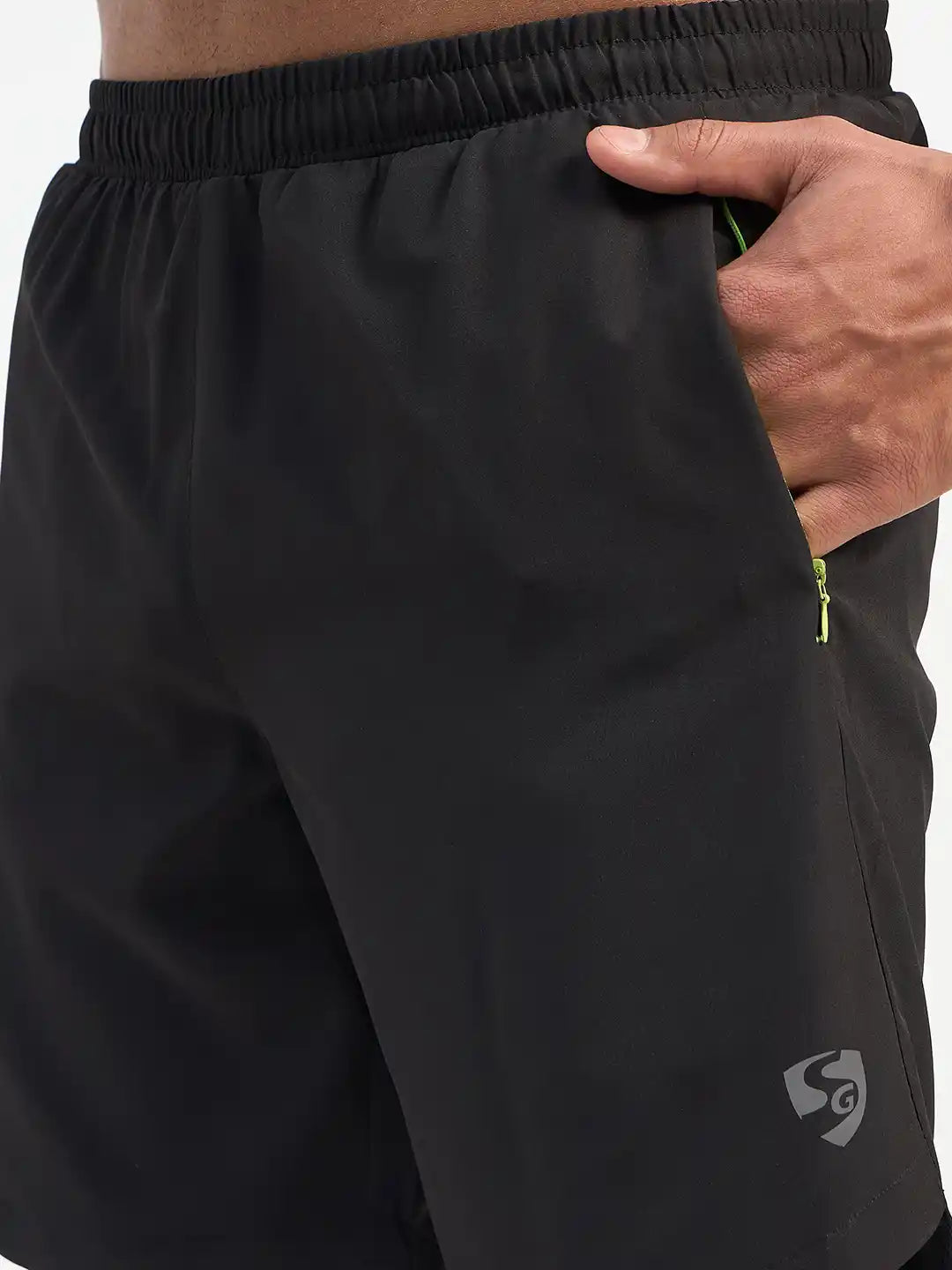 SG H2MS83891 Men Black Shorts