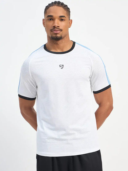 SG H1MT83691 Men White T-Shirt