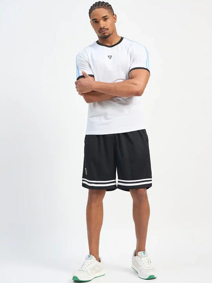 SG H2MS83974 Men Black Shorts