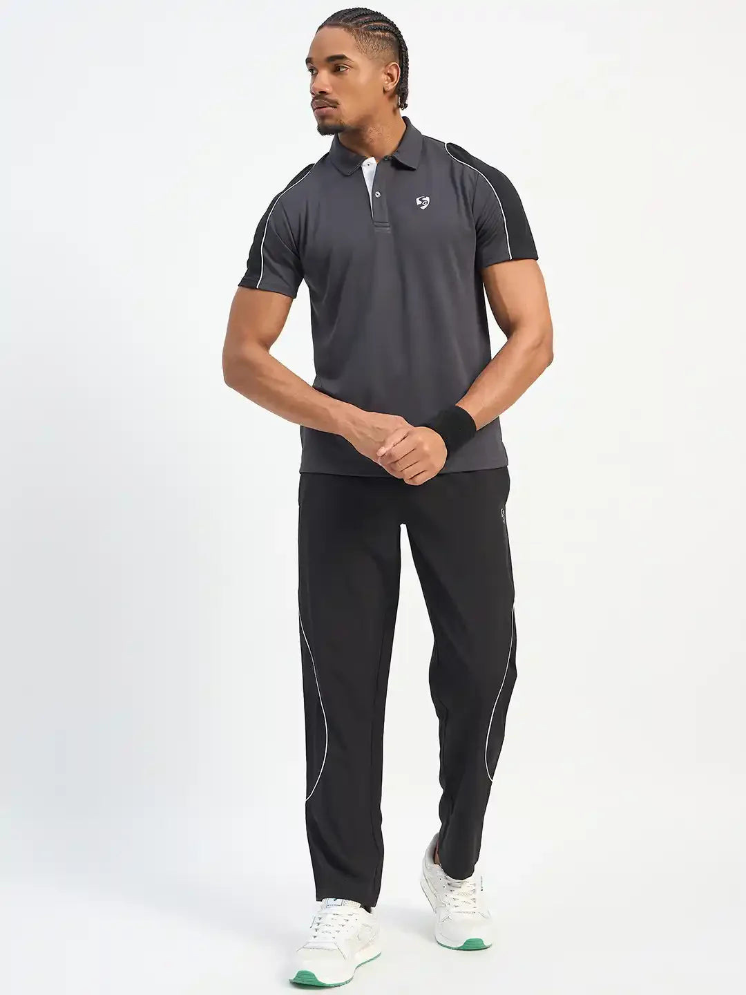 SG H1MTP84131 Men Black Track Pant