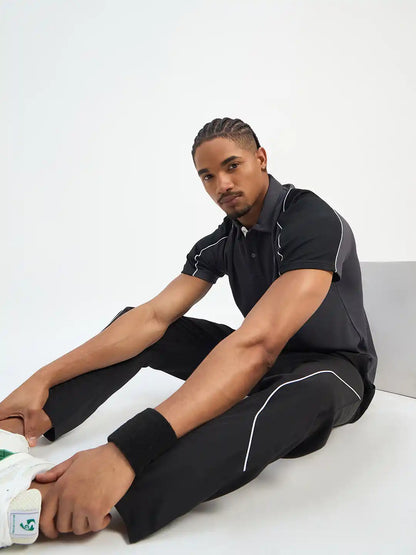 SG H1MTP84131 Men Black Track Pant