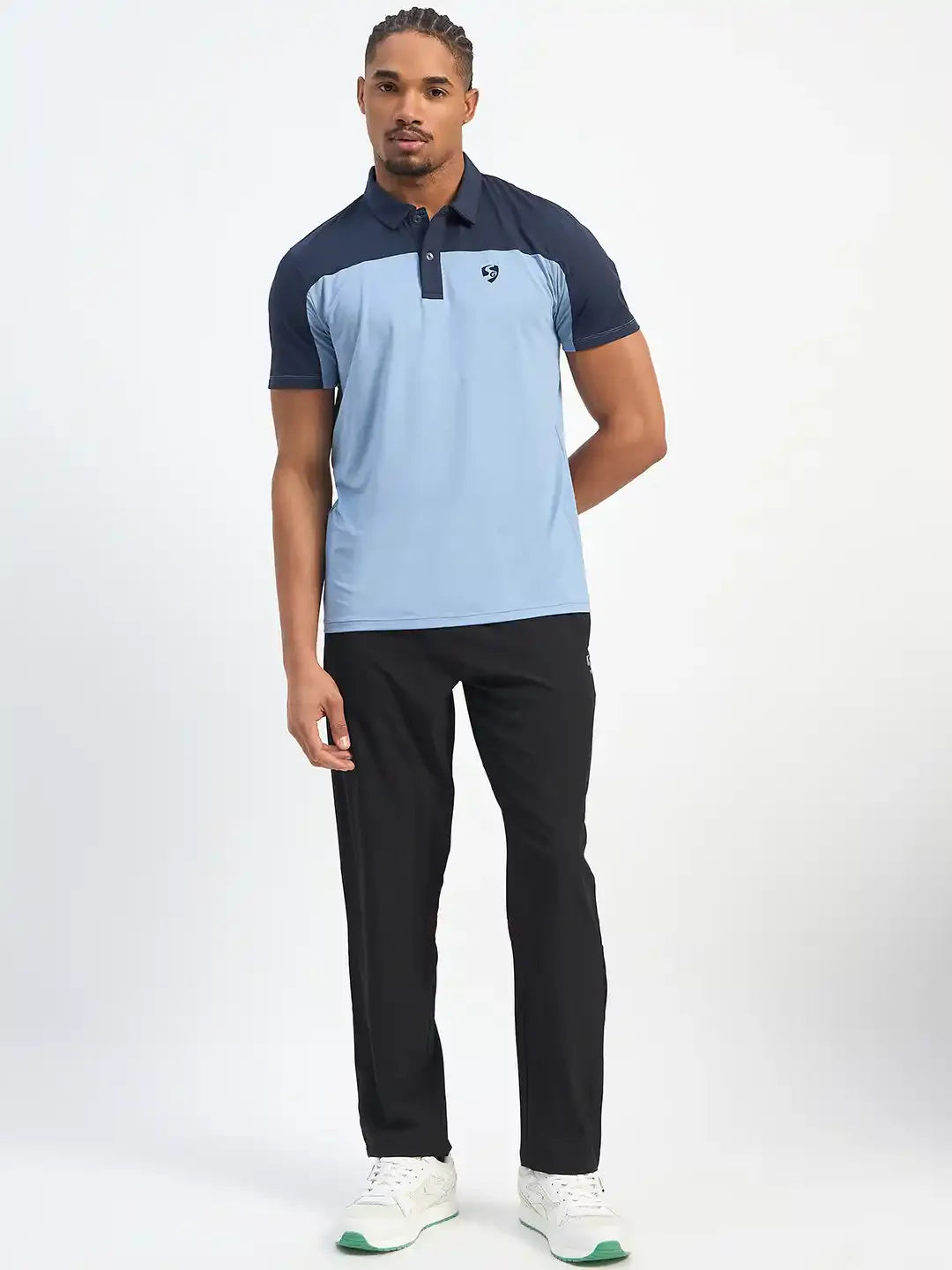 SG H1MP83881 Men Dusk Blue/Navy Polo T-Shirt