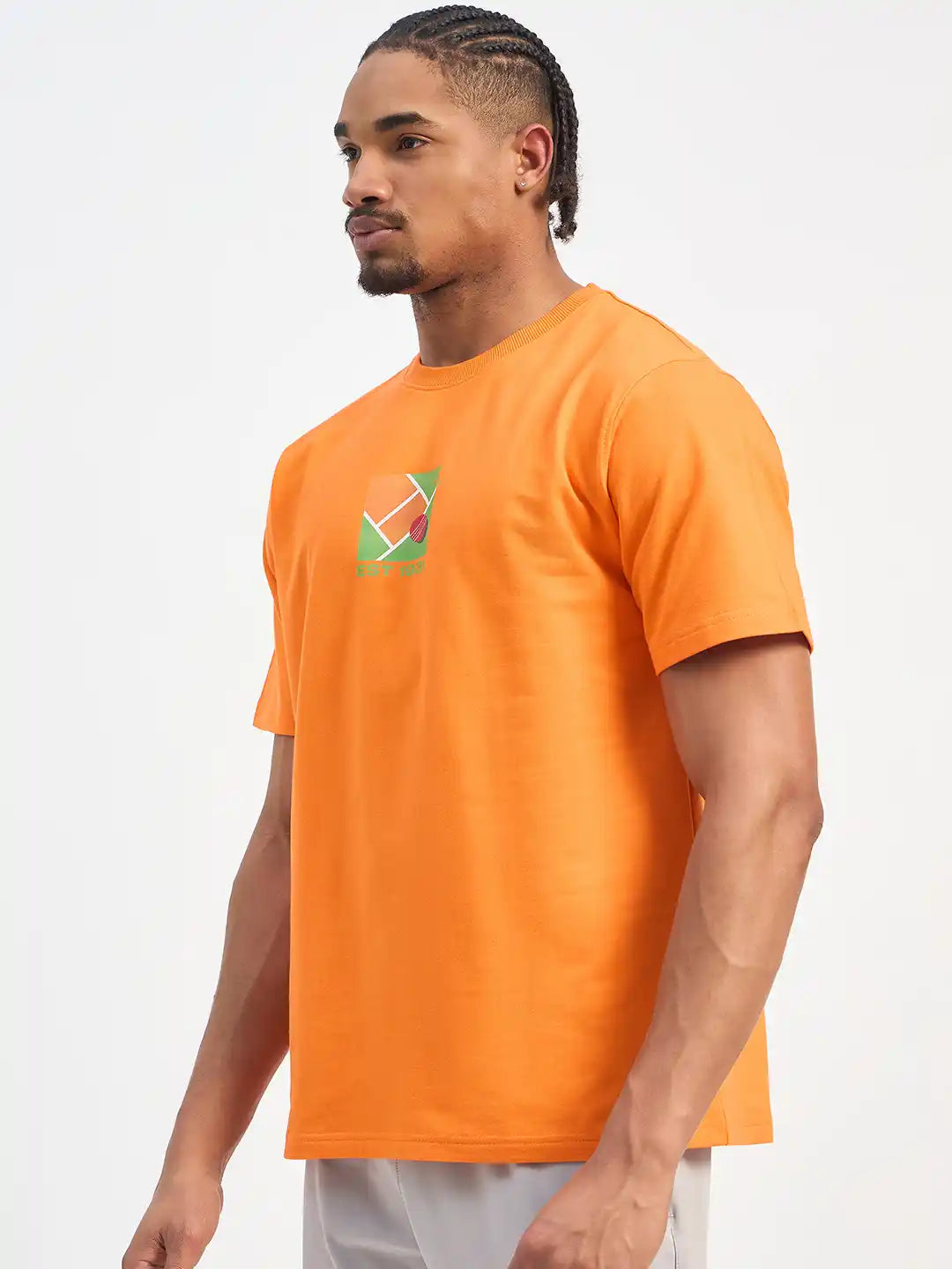 SG H1MT84171 Men Orange T-Shirt