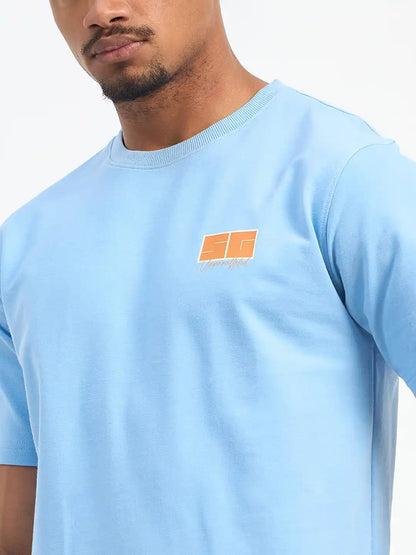 SG H1MT83181 Men Blue T-Shirt