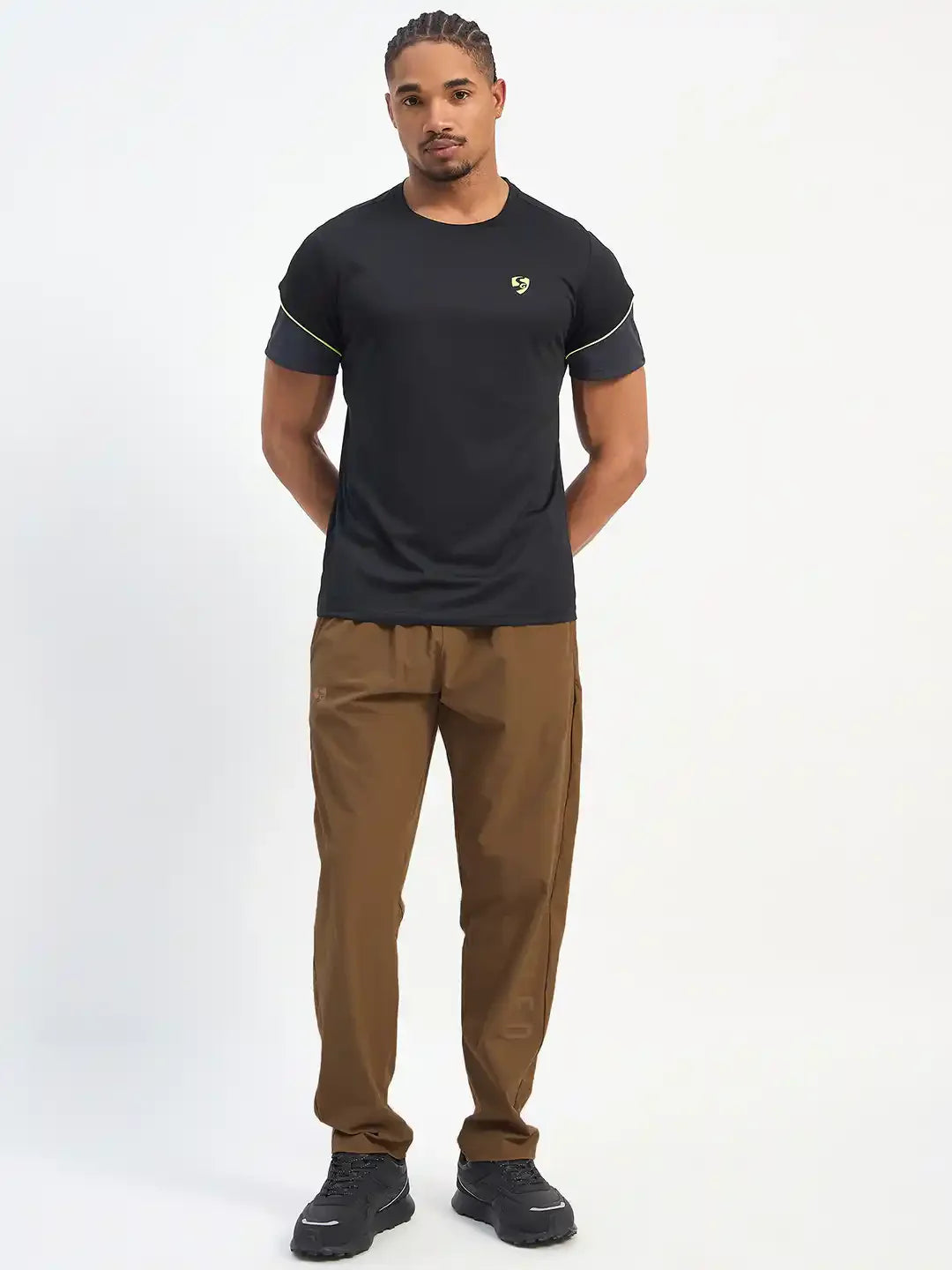 SG H1MTP84022 Men Brown Track Pant