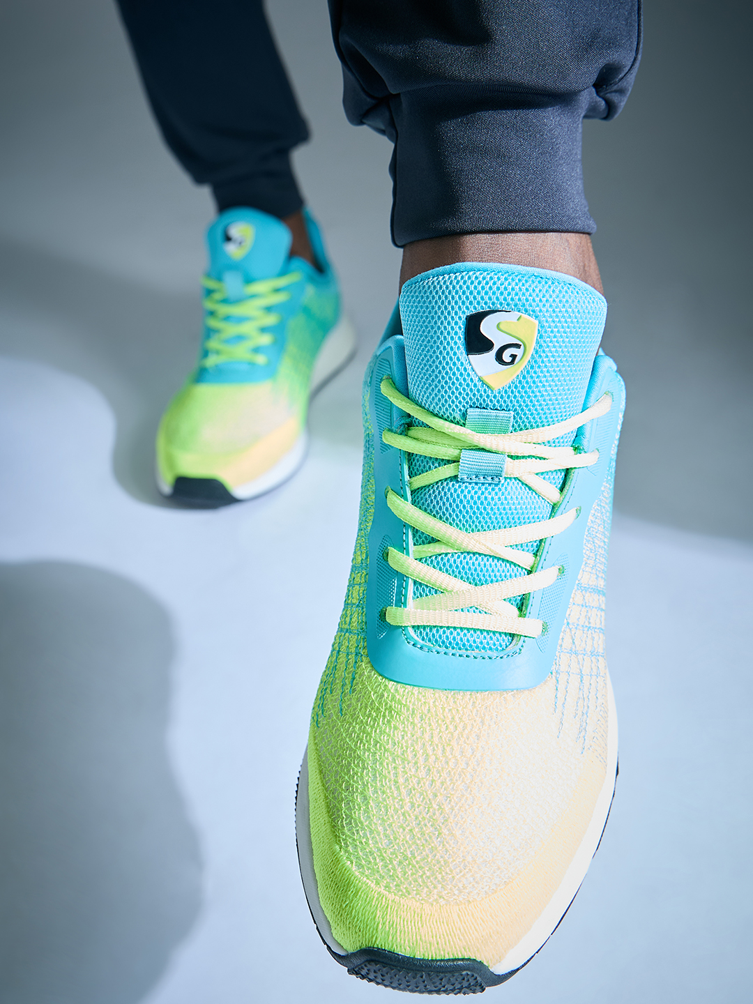 SG SPECTRUM Running Sports Shoes Men and Boys - Sea/Green/Lime