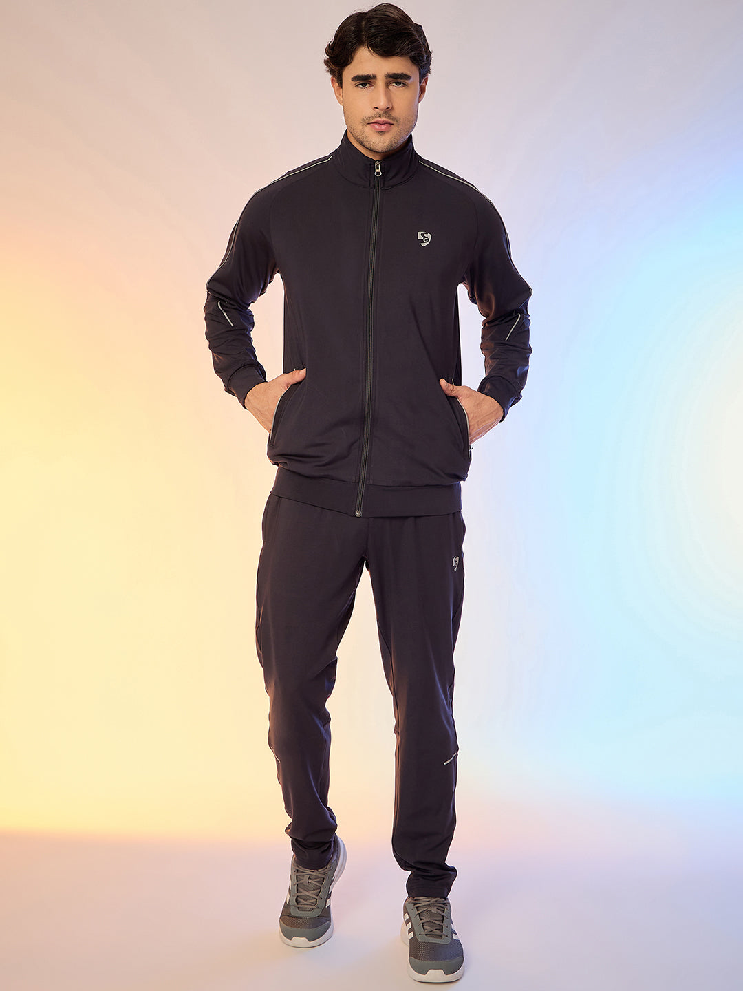 JACKET MEN SG H3MJ8242 DARK GREY/LIGHT GREY