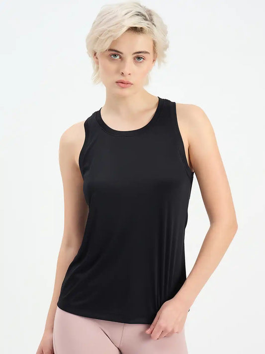 SG H1WV83011 Women Black T-Vest