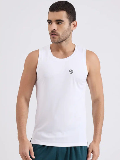 SG H2MV83641 Men White T-Vest