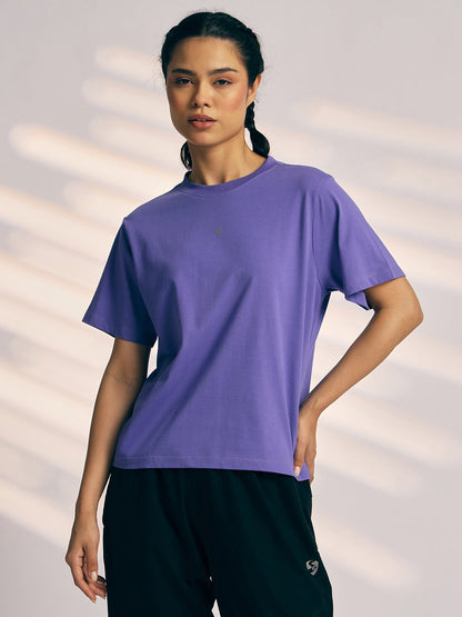 T-SHIRT WOMEN SG H3WT8299 LAVENDER