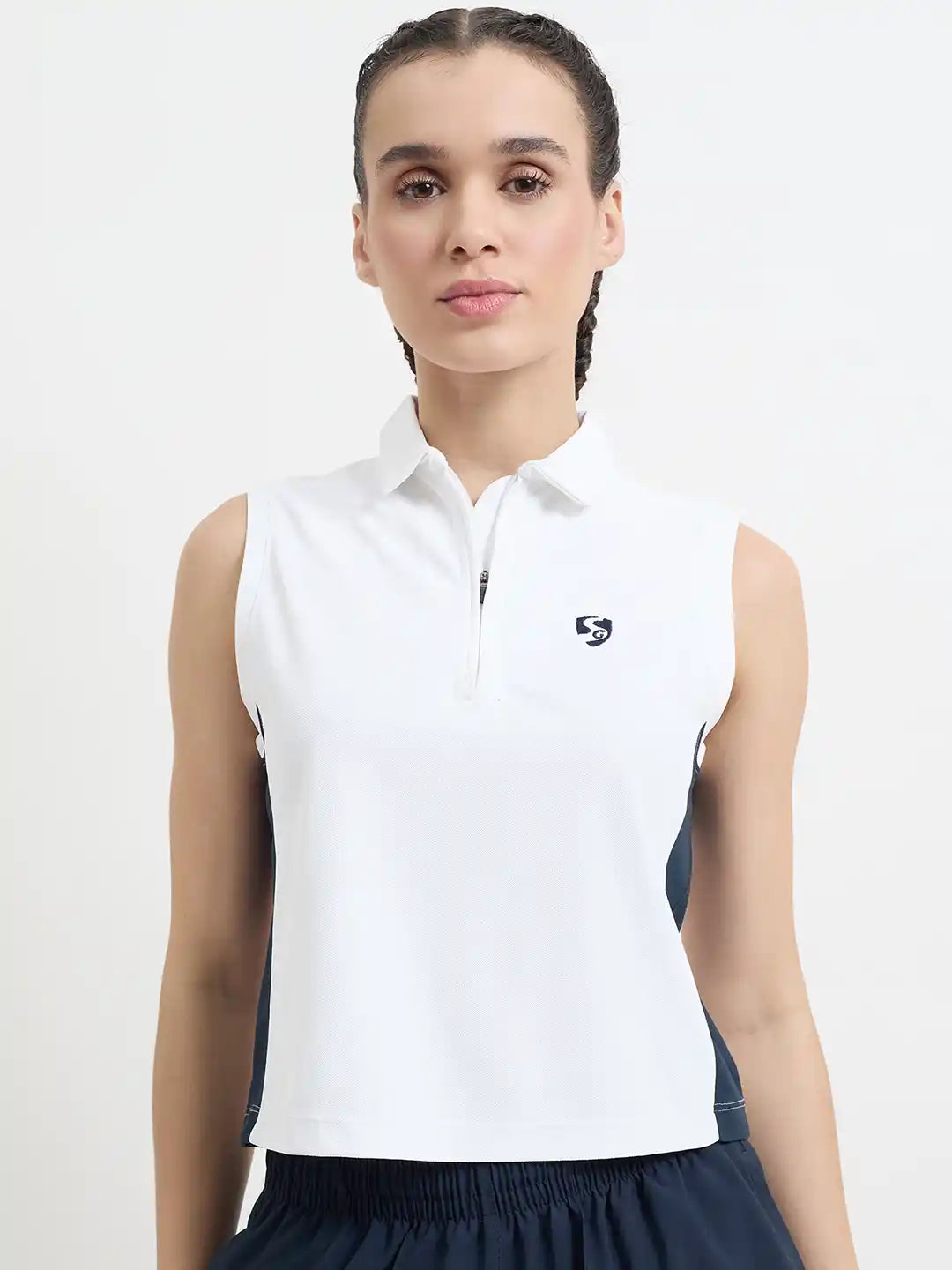 SG H2WV83071 Women White T-Vest