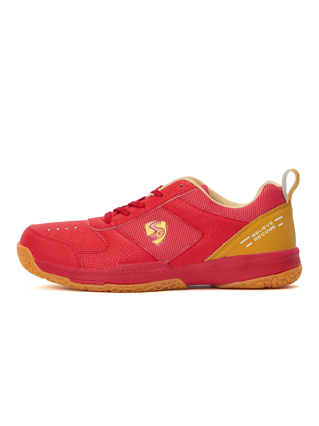 SG COURT PRO Shoes Red/Gold
