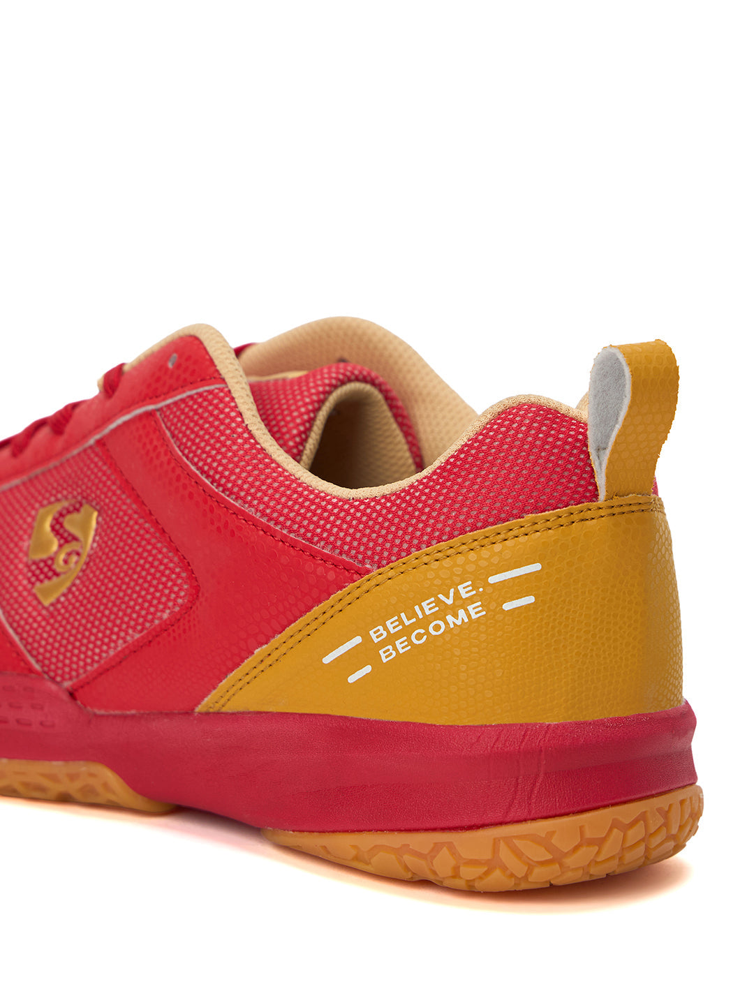 SG COURT PRO Shoes Red/Gold