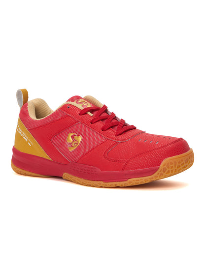 SG COURT PRO Shoes Red/Gold