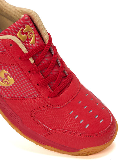 SG COURT PRO Shoes Red/Gold