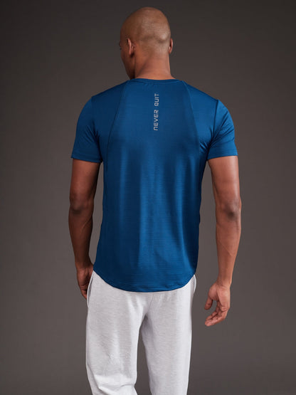 SG Men's Round Neck Teal T-Shirt | Ideal for Trail Running, Fitness & Training, Jogging, Regular & Fashion Wear